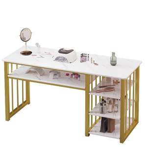 <span class=keywords><strong>Mesa</strong></span> de <span class=keywords><strong>Manicura</strong></span> Moderna de Alta Gama en Oferta, Alta Calidad con Cajones, Color Claro, Venta Directa de Fábrica para Salón de Uñas - Product Image 5