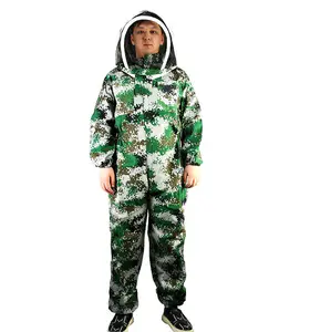 Natuurlijke Bijenstal Camouflage Bee Pak Omvat Hekwerk Sluier Total Body Sting Bescherming Voor Professionele & Beginner Imkers