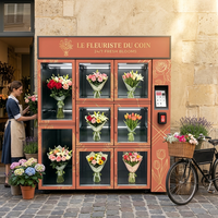 Distributeur automatique de fleurs intelligent certifié CE ROHS avec surveillance à distance sans fil pour fleuriste, certification CE