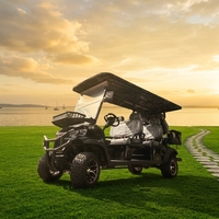 Voiturette de golf électrique tout-terrain 6 places avec capacité de charge de 510 kg, vitesse de 50-70 km/h, batterie 48V/60V/72V pour la chasse et la livraison