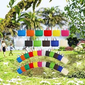 Promotional Wholesale Eco Friendly Nonwoven Handled <b>Foldable</b> Reusable Large (>50cm) Shoulder Strap Shopping <b>Bags</b> Custom Logo - Product Image 2