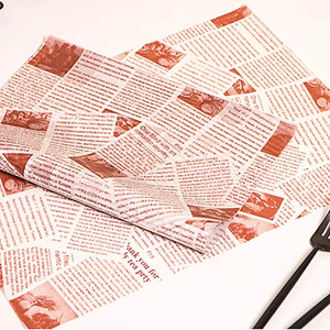 Carta da forno quadrata per Hamburger con stampa personalizzata per uso alimentare per carta Sandwich - Product Image 2