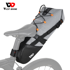 Sac de rangement étanche pour vélo, sacoche de selle pour bicyclette, cyclisme, moto vtt, feu arrière sûr, pour cyclisme la nuit, vente en gros, - Product Image 2