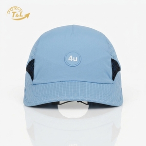 Gorra de Béisbol de Malla Transpirable 4u, Ajustable, Unisex, para Exteriores, Primavera/Verano, de 6 Paneles, Color Azul Claro - Product Image 1