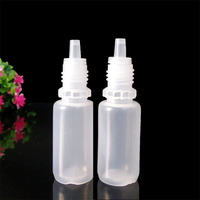 Échantillon gratuit de flacon compte-gouttes transparent en plastique PET vide de 5 ml, 10 ml, 15 ml, 20 ml, 30 ml