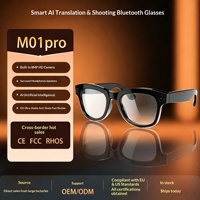 Nouvelles lunettes intelligentes M01PRO, traduction IA, reconnaissance d'objets, contrôle tactile, charge par aspiration magnétique, assistant vocal