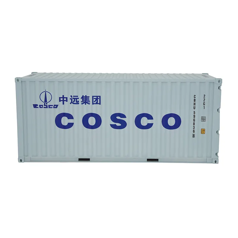 1:20 Scale 20GP COSCO Shipping Container Model Miniature ABS Plastic Business Gift Home Decoration Collection OEM Customized