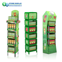 Comestibles Comida Dulces Snack Estante de exhibición de plástico personalizado Proveedor Tienda Exhibición Marca Modelo SDNLPMK01