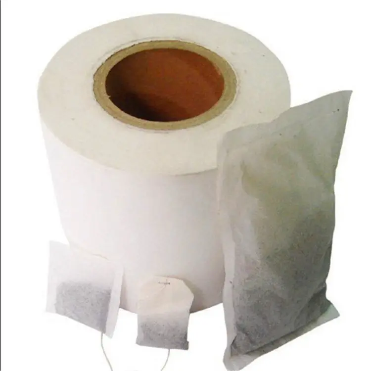 Papier filtre pour sachets de thé thermoscellés en rouleau