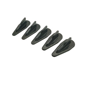Antenne de toit de voiture en fibre de carbone Jiax, aileron arrière noir en plastique, ajustement universel, installation sans perçage - Product Image 2