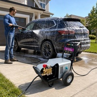 WEITE Nouvelle Nettoyeuse Haute Pression 1814C 380V 4KW 150 bars 15 LPM Portable à Essence Robuste en Cuivre pour Eau Froide à Pression Réglable
