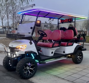 2026 CE Certified Factory Sightseeing 6-Seater Electric Golf Cart <strong>Black</strong> Model with 48v Battery Steel Material New Model <strong>Buggy</strong> - Product Image 1