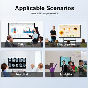 Carte intelligente numérique intégrée <span class=keywords><strong>OPS</strong></span> 75 pouces panneau interactif interagir écran plat 4K <span class=keywords><strong>multi</strong></span>-écran tactile tout en un machine - Product Image 5