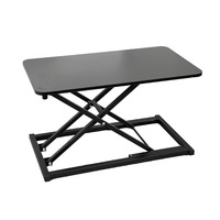 Convertisseur de bureau ergonomique moderne en métal, réglable en hauteur, pour position assise-debout, poste de travail portable, vente chaude