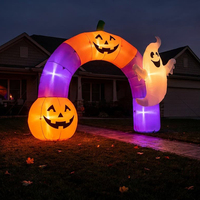 Decoración inflable de calabaza de diseño nuevo para fiestas, calabaza inflable con forma de caricatura para actividades de Halloween
