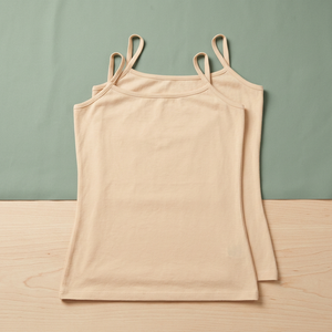 Sous-vêtement thermique sans couture en tricot uni Spandex/Coton pour femme, auto-chauffant, respirant, haut de base d'automne avec coussinets amovibles - Product Image 3