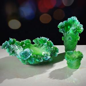 Nuevo diseño de cristal claro de <span class=keywords><strong>pasta</strong></span> de vidrio florero boda centros de mesa - Product Image 2