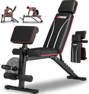 <span class=keywords><strong>Banco</strong></span> de entrenamiento de pesas ajustable con estante para mancuernas, equipo de ejercicio de gimnasio para entrenamiento de fuerza, <span class=keywords><strong>Banco</strong></span> plano <span class=keywords><strong>multigimnasio</strong></span> para sentarse - Product Image 1
