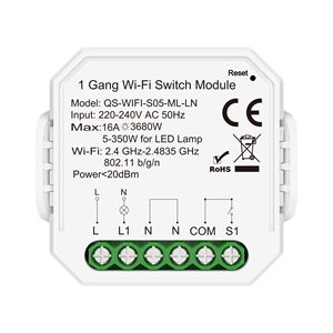 Nuovo Prodotto Modulo Interruttore Smart Wi-Fi Zigbee 16A 240V Senza Neutro per App Smart Life, Nessun Condensatore Necessario per Retrofit Domestico IP20 - Product Image 3