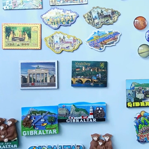 Imán de nevera 3D de metal ecológico con logo impreso personalizado - Diseño magnético contemporáneo, recuerdo navideño para la <span class=keywords><strong>ciudad</strong></span> de Nápoles - Product Image 2