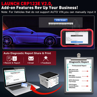 Herramienta de Diagnóstico Automotriz LAUNCH CRP123E V2.0, Escáner OBD2 EOBD para Todos los Autos, Lector de Códigos de Cuatro Sistemas, Actualización Gratuita de por Vida