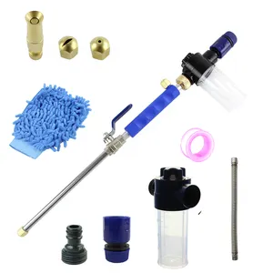 Hydro jet wash wand nozzle water jet machines with flexible garden watering sprayer