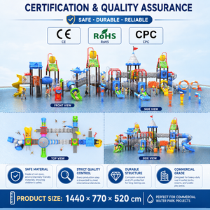 Équipement de <span class=keywords><strong>parc</strong></span> <span class=keywords><strong>aquatique</strong></span> extérieur commercial, toboggan <span class=keywords><strong>aquatique</strong></span> pour enfants, aire de jeux pour piscine d'hôtel - Product Image 5
