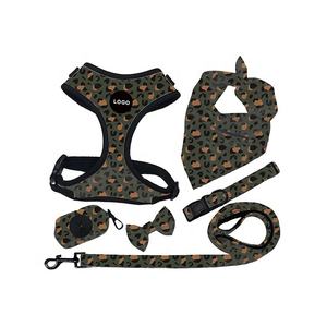 Set Harness Anjing Personalisasi Mewah Terbaru Yang Dapat Disesuaikan Sublimasi Kustom Kerah Hewan Peliharaan & Tali Kekang Anjing - Product Image 4