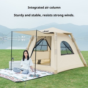 Tenda da campeggio gonfiabile portatile completamente automatica addensata per 3-4 persone pieghevole per viaggi all'aperto e notturni - Product Image 3