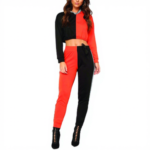 <b>Women's</b> Summer Casual Hip Hop Croptop Hood <b>Jogger</b> Set Breathable Polyester+spandex Solid <b>Knitting</b> Knee Length Collarless Style - Product Image 6