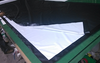 Tissu d'écran de projection frontale en PVC souple blanc mat, haute fidélité des couleurs pour cinéma, salle de réunion, exposition