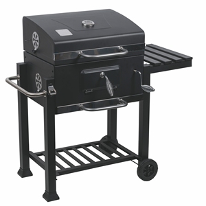DE LUXE Barbecue Rettangolare di Lusso a Carbone con Coperchio, Telecomando e Sensore di Sicurezza per la Deaunazione dell'Ossigeno, Dimensioni 116X56X109 - Product Image 1