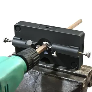 Nuovi strumenti di fabbrica trapano elettrico con tasselli e localizzatore di fori in legno tondo tenone strumento per la realizzazione portatile