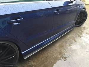 Jupes latérales en Fiber de carbone, jupes pour <span class=keywords><strong>Audi</strong></span> <span class=keywords><strong>A3</strong></span> <span class=keywords><strong>S</strong></span> <span class=keywords><strong>Line</strong></span> S3 Sedan 4 portes 2014 — 2019 - Product Image 5