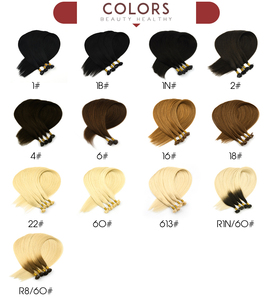 K.SWIGS Extensions de cheveux à pointe plate 100% cheveux humains vierges Balayage Ombré Kératine pré-collée Sans nœuds Cuticules alignées Vente en gros - Product Image 5