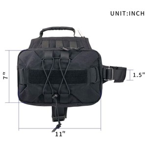Sac de selle pour <span class=keywords><strong>chien</strong></span>, sac à dos pour voyage Camping randonnée <span class=keywords><strong>chien</strong></span> moyen et grand avec 2 poches latérales volumineuses - Product Image 2