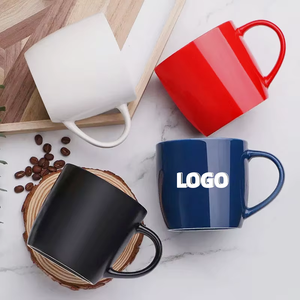Taza de Café de Cerámica de 10 oz con Logotipo Personalizado, Acabado de Porcelana, Diseño Clásico, Regalo Empresarial para Uso en Oficina, Apta para Lavavajillas y Microondas - Product Image 1