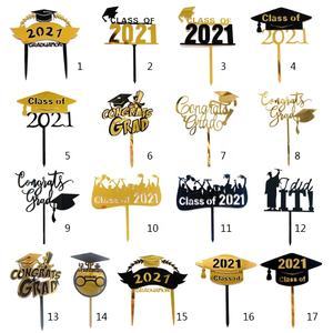 คริลิคสีดำจบการศึกษารูปแบบเค้ก Topper ฉันไม่ได้มันมีความสุขจบการศึกษาปริญญาตรีพรรคตกแต่งเค้กอุปกรณ์พรรค - Product Image 2