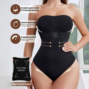Premium schmeichel hafte unsichtbare Schulter gurte Rutsch feste Streifen Bauch kontrolle Haken-und-Augen verschluss Bauch kontroll former für Frauen - Product Image 5
