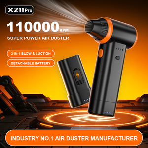 Aspirateur à air sans fil portable, 2500 mAh x2, nettoyeur de poussière rechargeable pour clavier, intérieur de voiture - Product Image 4