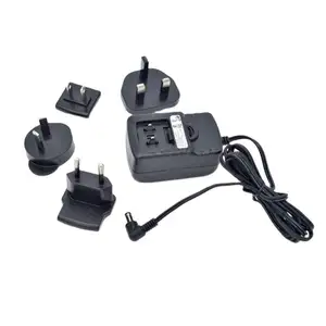 15W Interchangeable Power Adapter with EU/UK/US/AU Plug and power supply with 2 Years Warranty