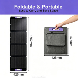 Panneaux solaires 100W 18,24V 5,48A pliables Sunpower, efficacité 23%, système de panneaux solaires portables <span class=keywords><strong>pour</strong></span> <span class=keywords><strong>camping</strong></span>-<span class=keywords><strong>car</strong></span>, bateau, caravane en extérieur - Product Image 2