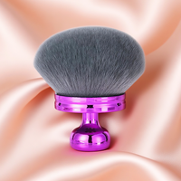 Pinceau de maquillage multifonctionnel pour le cou et le corps, tête extra-large en forme de champignon, en fibres synthétiques douces, style tampon