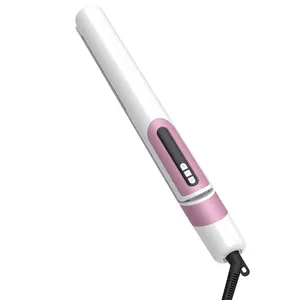 Professional 2 In1 Hair Straightener Curler LCD Display Temperature Control Mini Portable Hair Straightener