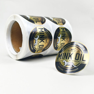 Tùy chỉnh in ấn Bopp nhãn không thấm nước dính sáng bạc dập nóng cuộn nhãn cho giày làm sạch sản phẩm - Product Image 5