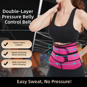 Faja Reductora de Neopreno para Mujer con Doble Cinturón y Soporte de Varillas, Moldeadora de Cintura para Fitness, Ejercicio y Recuperación Postparto - Product Image 1