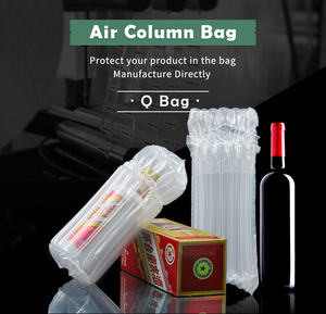 In-Stock for Q Type PA/PE Inflatable Air Column <b>Bags</b> Recyclable Protective Packaging with Custom Logo for <b>Wine</b> Shipping - Product Image 2
