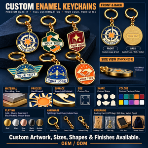 Porte-clés en métal émaillé personnalisé avec logo d'entreprise pour événements d'entreprise, clubs et cadeaux promotionnels OEM ODM - Product Image 4