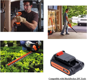 Dụng cụ không dây 18V 20V Pin HPB18 LBXR20 dùng cho máy khoan <span class=keywords><strong>Black</strong></span> and <span class=keywords><strong>Decker</strong></span> BD18PSK, máy thổi lá LSW120, kéo tỉa cành NHT518 - Product Image 6