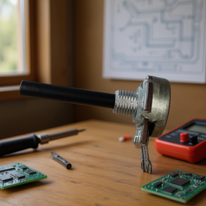 Potentiomètre 10 Mohm Type A, composant de commande rotative - Product Image 3